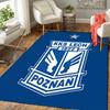 Lech Poznan Pattern Rug Floor Mat for Living Room or Bedroom Soft and Comfortable Carpet a Gift for Birthday and Holiday.