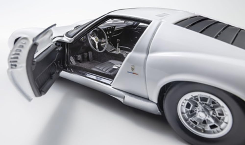 Kyosho Оригинальный масштаб 1/18 Lamborghini Miura P400 (белый) Готовый продукт KS08314W