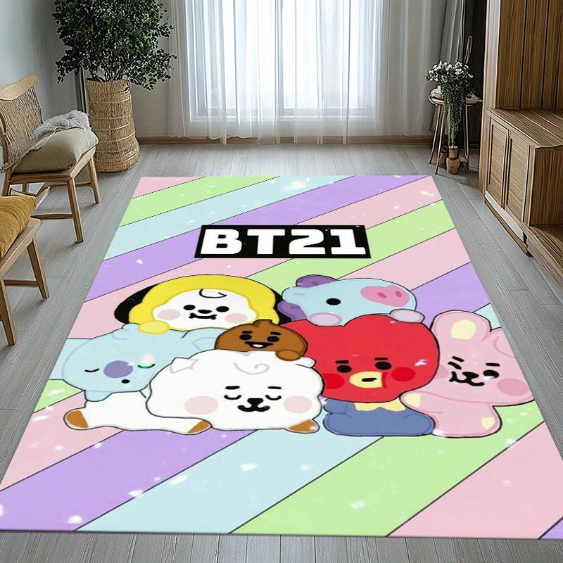 Модный B-BTS Kpop Звезда Гостиная Нескользящий Ковер Мягкий Ковер для Спальни Детской Игровой Комнаты Дивана, Домашний Декор Придверный Коврик Подарок