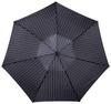 Folding Umbrella DUNAMIS Striped Umbrella Simple Gentleman Umbrella 10482 Navy Blue Rib 55cm [Moonbat] Men's Length Approx.