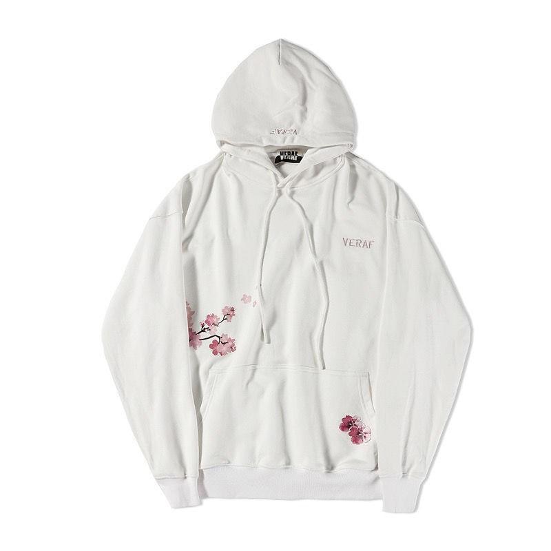 Unisex Oversized Hooded Sweatshirt With 3D Cherry Blossom Print Soft Japanese Cotton Blend Fall Casual Streetwear