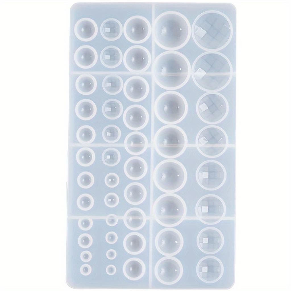 1 шт. Силиконовые формы для литья смолы для изготовления серег и ювелирных изделий, набор прозрачных форм круглой формы для DIY крафт-проектов