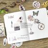 46pcs Vintage Gothic Decoration DIY Paper Stickers Daily Clippings Planner Kawaii Sticker Engo