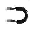 Быстрый пружинный кабель USB5 Type C, 240 Вт, скорость передачи 80 Гбит/с, вывод видео 16K для всех устройств Type C