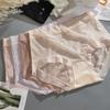 Mid-rise Hip Lifting Women Briefs Ice Silk Cotton Crotch Quick Drying Ultra-thin Transparent Sexy Underpants