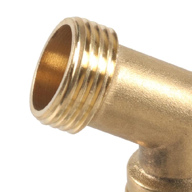 3/4 Inch Brass Anti Leak Hose Elbow Adapter with Built In Gasket Suitable for Garden and Outdoor Tubing Yard Irrigation