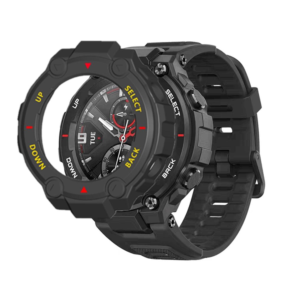 Soft TPU Case Cover Replacement for Huami Amazfit T-Rex Pro Smart Watch Protective Shell Frame