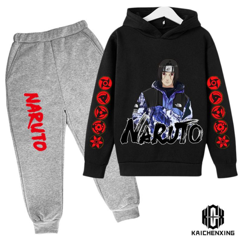 Мужская одежда, модный костюм Наруто для родителей и детей, мужской костюм с капюшоном, милая спортивная уличная спортивная одежда, мужская крутая, необходимая вещь