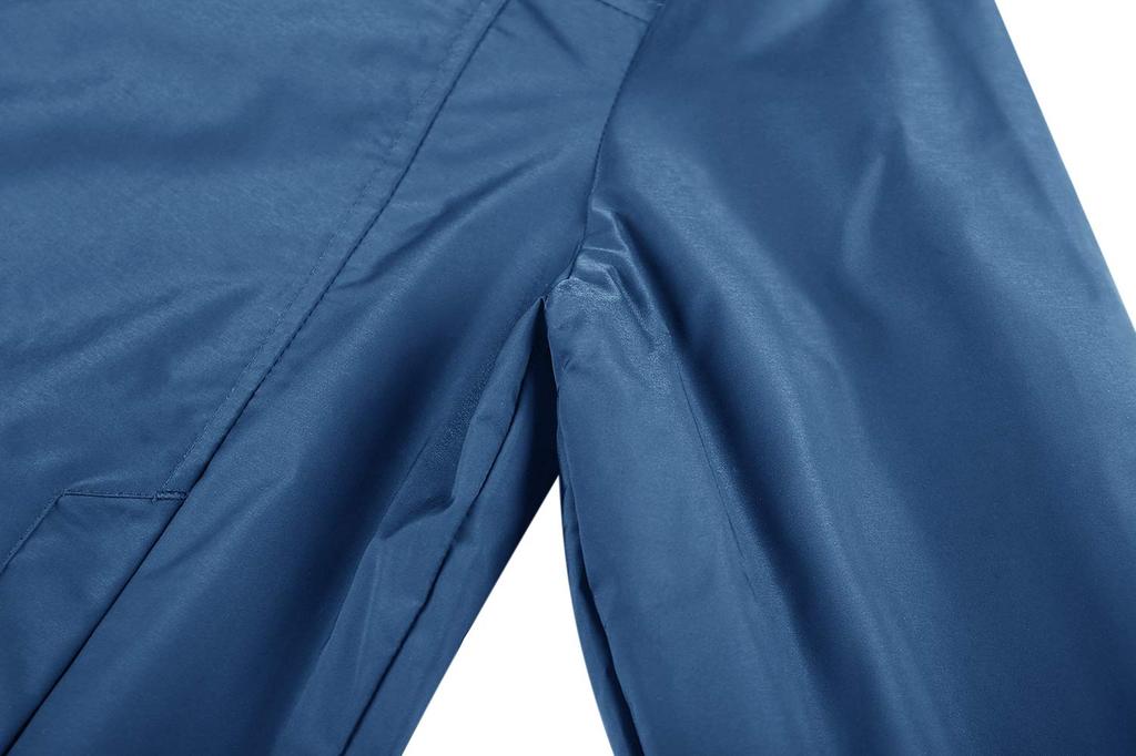 KEFITEVD Men's Windbreaker Jacket Lightweight Waterproof Bomber Coat Blue S