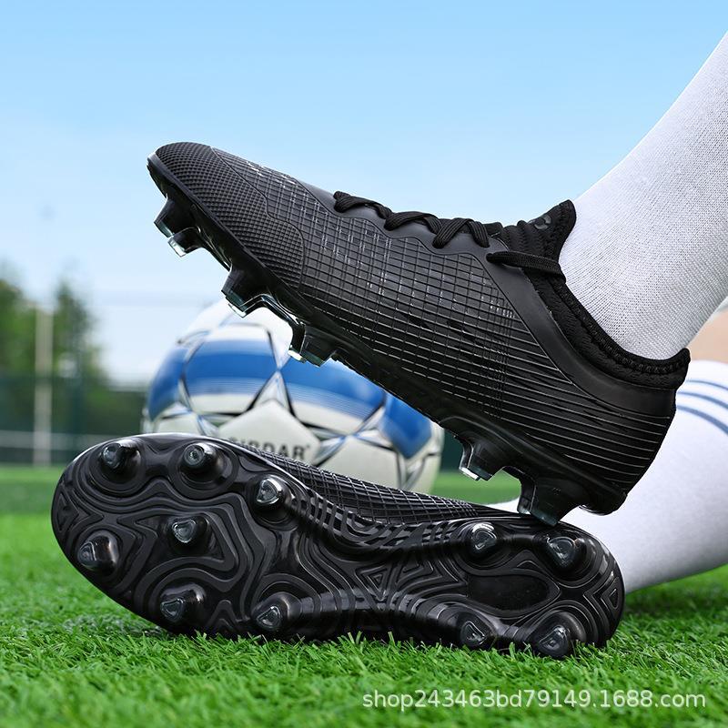 Новые летние мужские футбольные бутсы с шипами, длинными шипами, для искусственной травы, для соревнований и тренировок, модный мяч