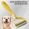 Щетка для вычесывания шерсти для собак с длинной шерстью, кошек, грабли для удаления подшерстка, для распутывания спутанной шерсти и колтунов, принадлежности для ухода за домашними животными