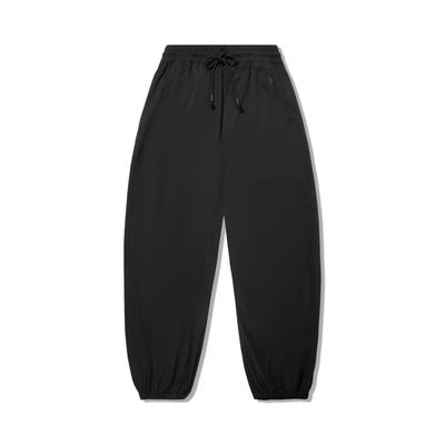 Li Ning X Jackie Chan Коллаборация Серия Кунг-фу Однотонные С средней посадкой На кулиске Дышащие Универсальные Трикотажные спортивные брюки с манжетами AKXV175-1