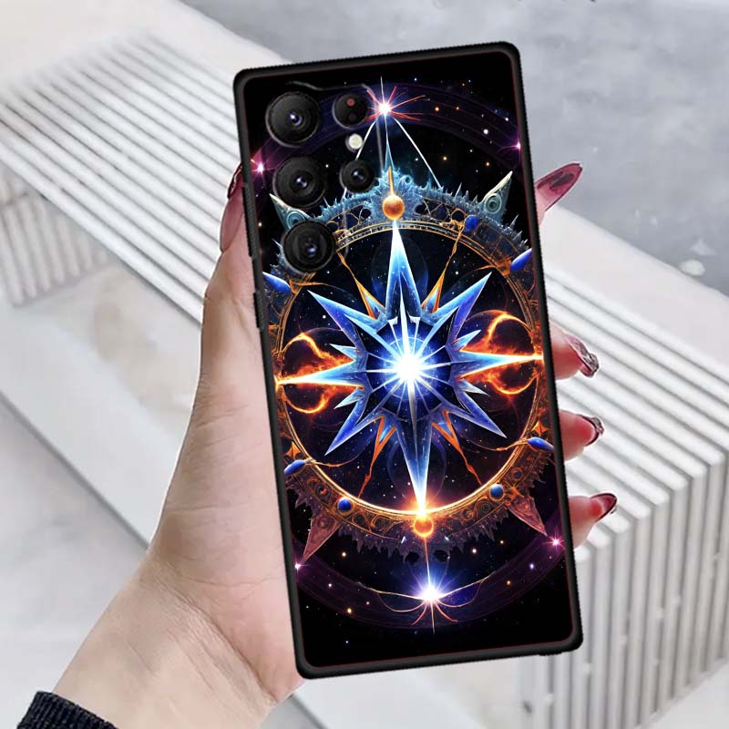 Чехол для телефона с узором «Космическое звездное небо» для Samsung Galaxy S26 S25 S24 S23 S22 S21 S20 Ultra Plus FE 5G, черный, мягкий ТПУ