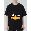 Black T-Shirt Duck Face Print Casual Wear for Men and Women Streetwear Fashion Summer Outfit