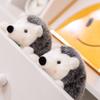 Simulation hedgehog plush toy doll small short leg hedgehog couple men's and women's dolls soothing doll furniture ornament