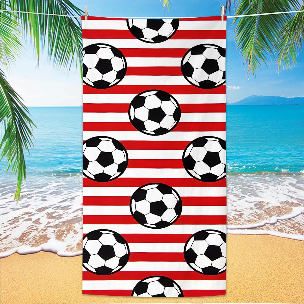 New Football Beach Towel World Cup Theme Microfiber Beach Towel Adult Large Beach Towel