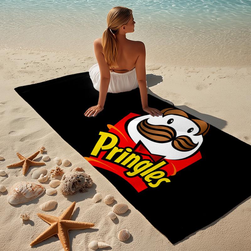 Pringles Beach Towel Microfiber Beach Towel Super Soft & Absorbent for Bath, Beach, Travel Bath Time Accessory, Fan gifts