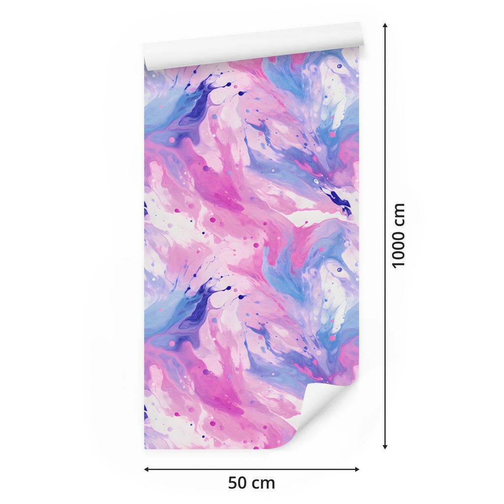 Pink Purple Ink Lavender and Powder Pink Wallpaper 50x1000