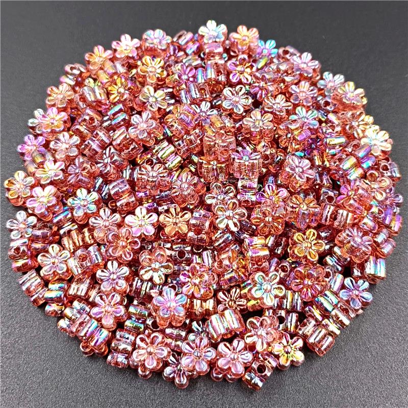 Модные ювелирные материалы 80 шт./лот DIY аксессуары ручной работы 7 мм акриловый браслет ожерелье свободные бусины-разделители, смешанные для изготовления ювелирных изделий, подарков