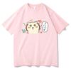 Милая футболка Chiikawa унисекс Harajuku с эстетической графикой Kawaii футболка унисекс японского аниме мультфильм оверсайз хлопковая футболка Корея
