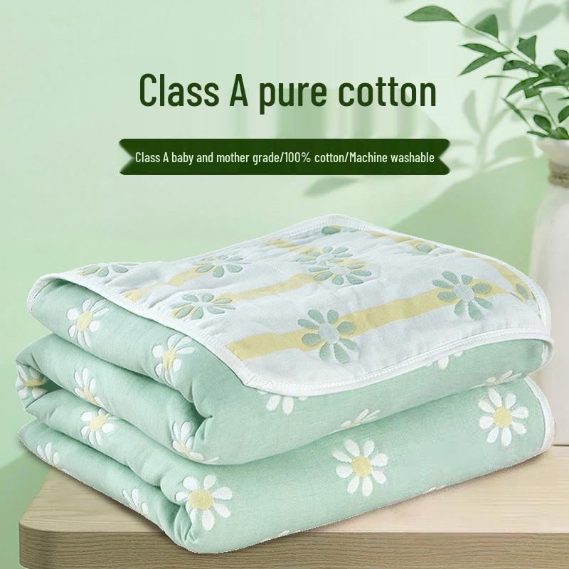Six-Layer Cotton Gauze Baby Blanket: Swaddle, Bath Towel, or Summer Quilt Cover