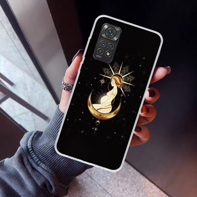 Чехол для телефона 'Лунное Колдовство Таро Мистический Тотем' для Xiaomi Redmi Note 15 14 14S 13 12 12S 11 Pro Plus 11E 11T 11S 10S 5G Мягкий Чехол
