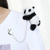 Cartoon Panda Hair Hoop Headband Furry Hairpin Scrunchie Barrette Alloy Brooch Styling Accessories for Women Girls