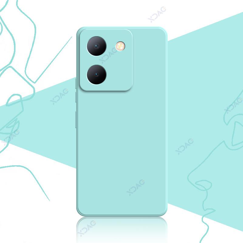 Роскошные квадратные жидкие силиконовые чехлы для VIVO Y36 V2247 4G V2248 5G 6.64" VIVOY36 360 мягкие чехлы для телефонов водонепроницаемые сумки