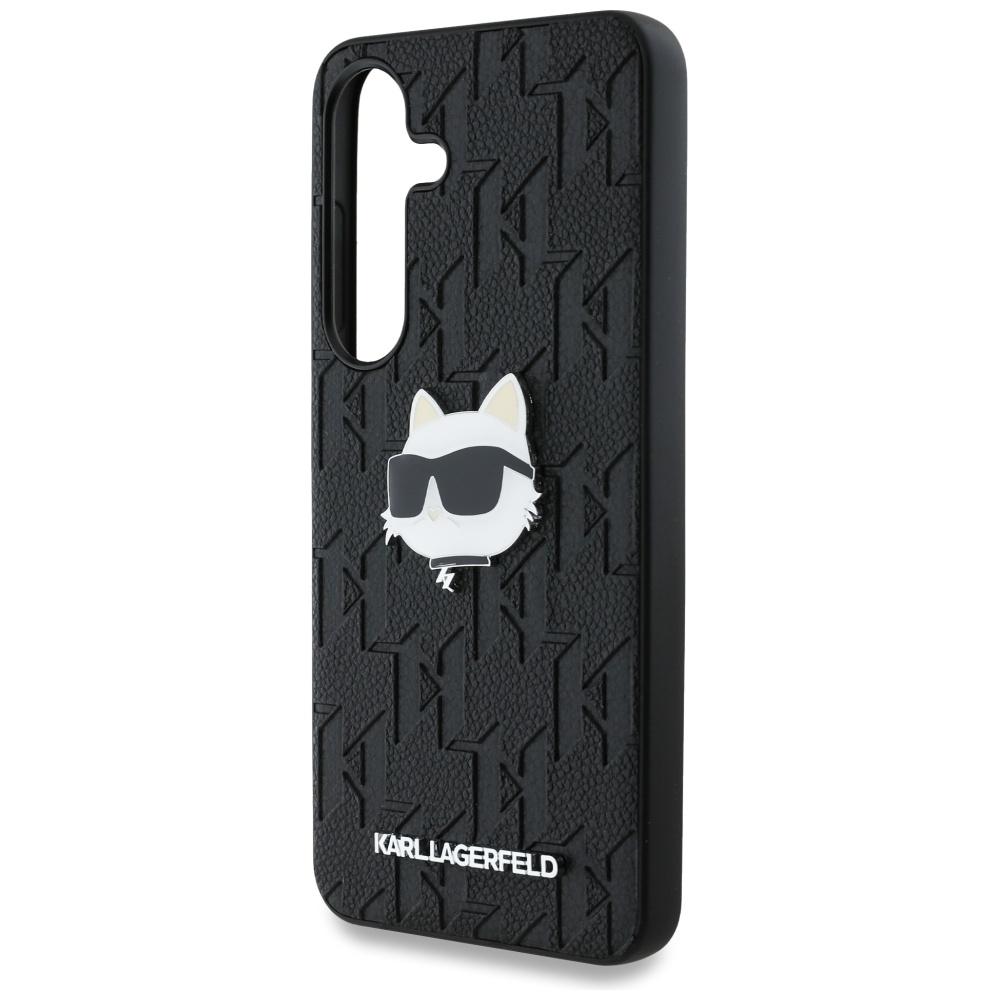Etui do Samsung Galaxy S25 Karl Lagerfeld Logo Choupette Czarne