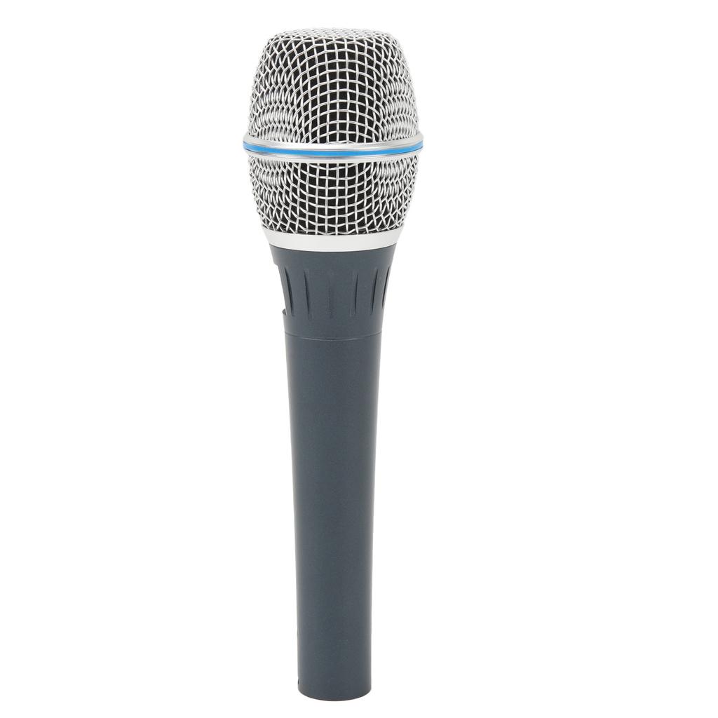 Wired Microphone Professional Moving Coil Anti Interference Cardioid Pickup Handheld Vocal Mic for Stage Performance