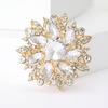 High End Diamond Inlaid Brooch, Women's High-end Feel, Chest Flower, Multifunctional Clothing Accessories