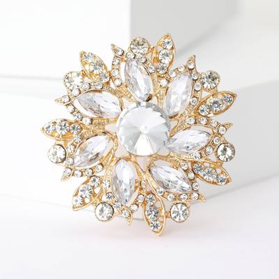 Брошь High End с инкрустацией бриллиантами, женская, высокого класса, цветок на груди, многофункциональные аксессуары для одежды