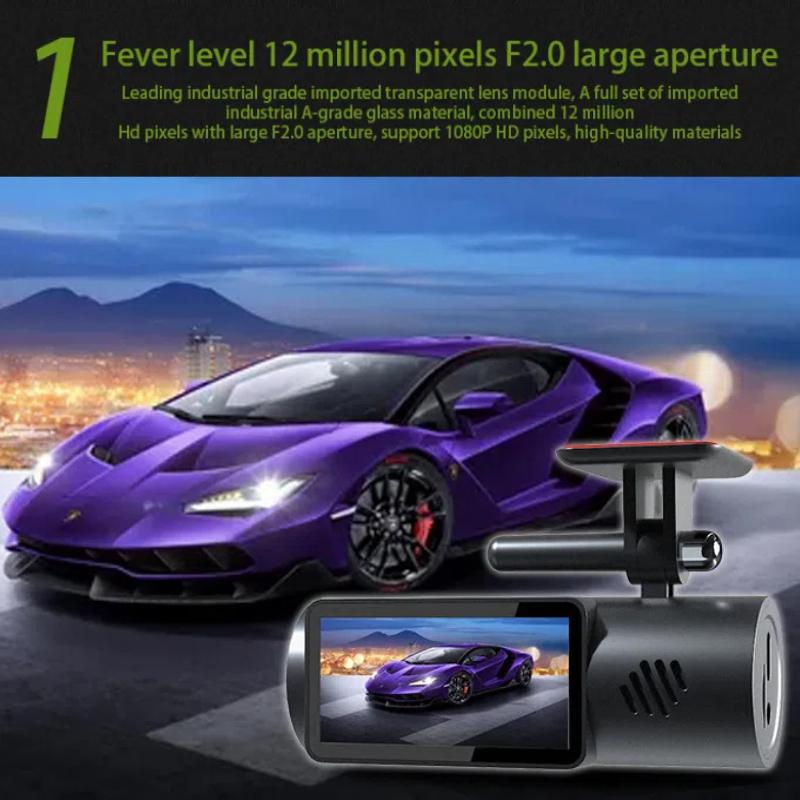 Новое WiFi-подключение мобильного телефона, двойная запись, ночное видение высокой четкости, автомобильный видеорегистратор, записывающий устройство для нанесения помады