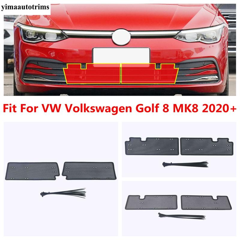 Car Front ect Grill Net Protective Screening Mesh Cover Accessories Exterior Kit For VW Volkswagen Golf 8 MK8 - 2025