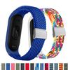 Браслет для Mi band 7 Ремешок Эластичный регулируемый металлический Плетеный нейлон Miband4 miband 5 correa pulseira для xiaomi Mi band 4 3 5 6