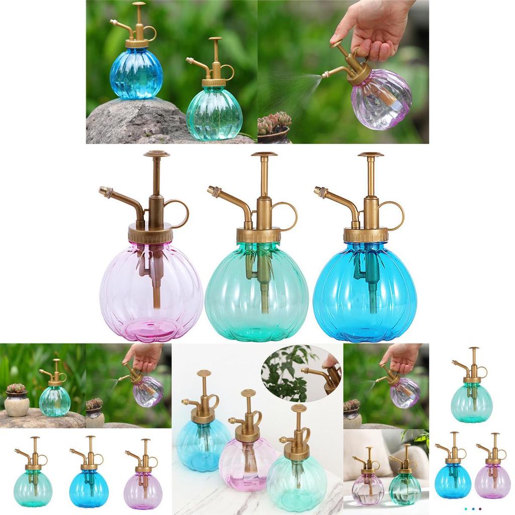 Антикварная лейка в форме тыквы, садовый инструмент с дизайном бутылки для тонкого распыления