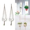1PCS Hemp Rope New Braided Hanger Pot Green Plant Flower Pot Hanging Rope Basket Hand Weave Hemp Rope