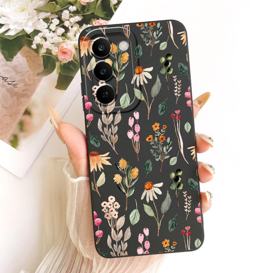 For Realme C83 Cute Cat Flower Cartoon Phone Case For Realme C83 C 83 5G Soft Silicone Covers Bumpers