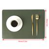 Double-Layer Leather Table Mat Nordic Heat-Proof Placemat Insulation Waterproof Oil-Proof Table Mats For Home Hotel Decoration