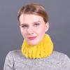 Шарф эластичный тканый меховой шейный платок защита прочность осень и зима женский комплект теплый шейный платок двойного назначения