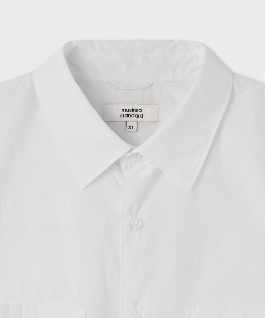 MUSINSA STANDARD [City Leisure] Lightweight Nylon Oversized Shirt [White]