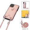 Lanyard Strap Leather Case For Iphone 14 13 12 11 Pro Max Mini Xr X Xs 6 6s 7 8 Plus Card Slot Holder Wallet Pu Multi Use Cover