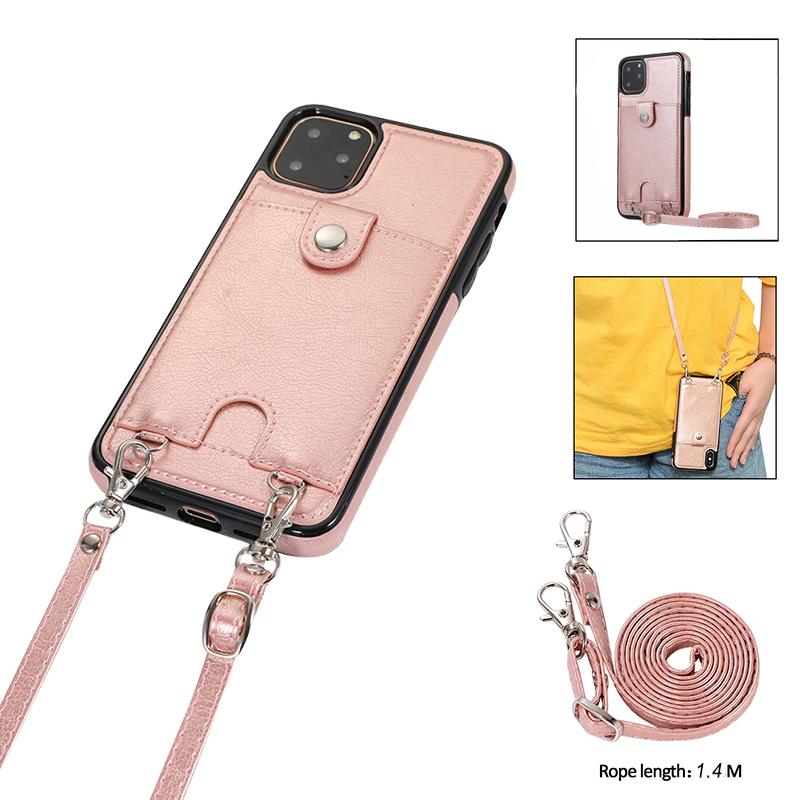 Кожаный чехол с ремешком для Iphone 14 13 12 11 Pro Max Mini Xr X Xs 6 6s 7 8 Plus, держатель для карт, кошелек из искусственной кожи, универсальный чехол