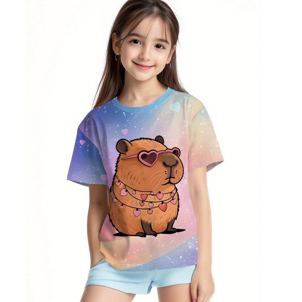 Cute Baby Girl Clothing Short Sleeve Child T-Shirt Summer Boys' T-Shirt Breathable Tees Girls Clothes Girl Blouse