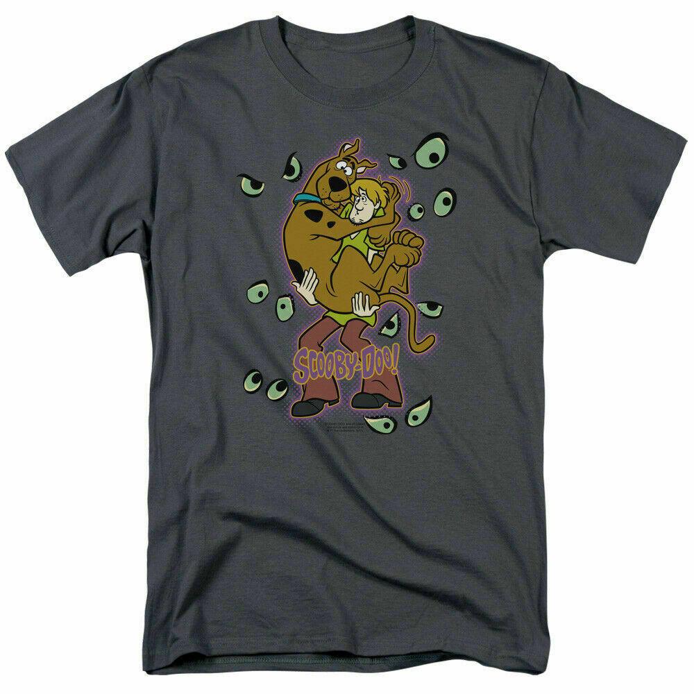 26 Scooby Doo Being Watched T Shirt Mens Licensed Cartoon Scooby Shaggy Charcoal Unisex T-Shirt