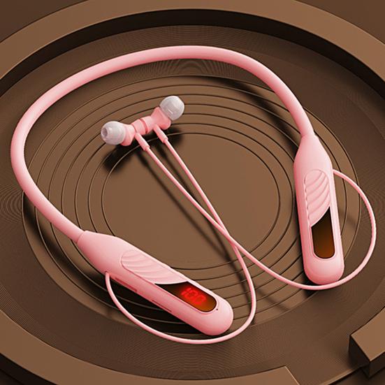 BT-8 Wireless Earbud HiFi Intelligent Noise Reduction LED Digital Display Bluetooth-compatible 5.3 Neckband Stereo