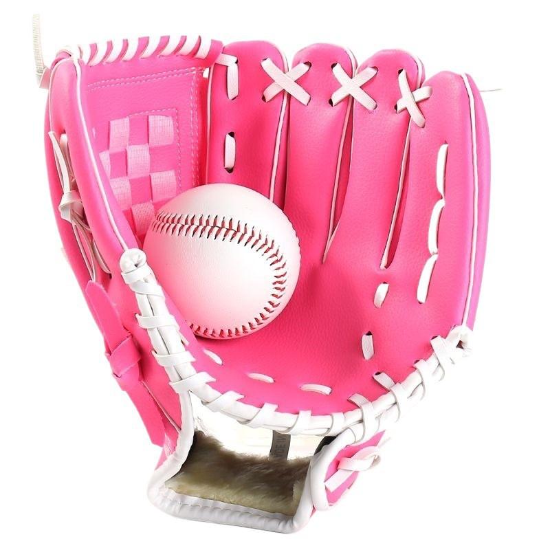 Youth Baseball Softball Glove Left Or Right Hand Training Practice Kids Teenager Catcher Infield Outfield Use