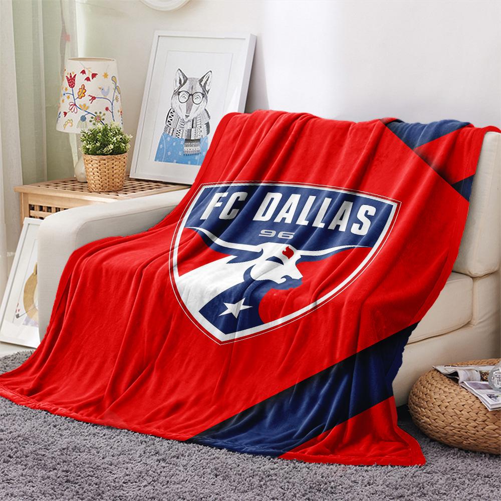 FC Dallas Flannel Blanket, High quality Comfortable for All Seasons, Home Decor, Warmth and Comfort
