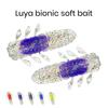 6 шт., мягкие рыболовные приманки, реалистичные, устойчивые к укусу, многоразовые приманки для плавания, искусственная приманка для червей, рыболовные принадлежности
