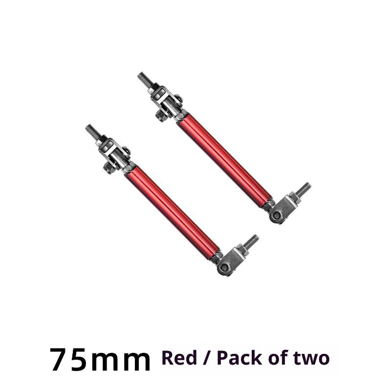2X Универсальный Гоночный Регулируемый Передний Задний Сплиттер Губы Бампера Комплект Опорных Штанг Гоночный 75мм/100мм/150мм/200мм Стайлинг Авто Тюнинг